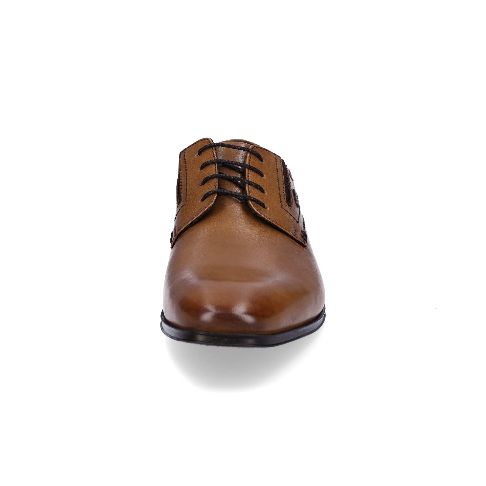 s.Oliver men's leather lace-up shoe cognac brown