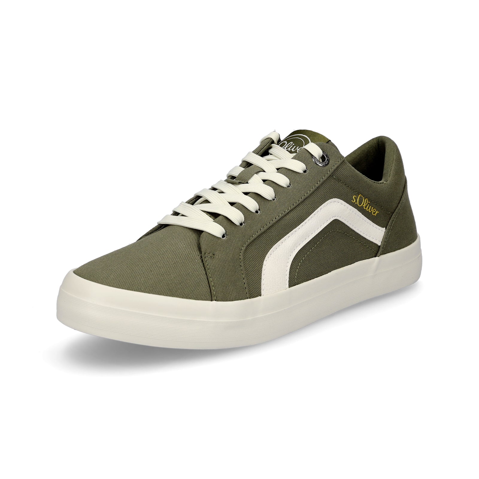 s.Oliver men's sneakers khaki green