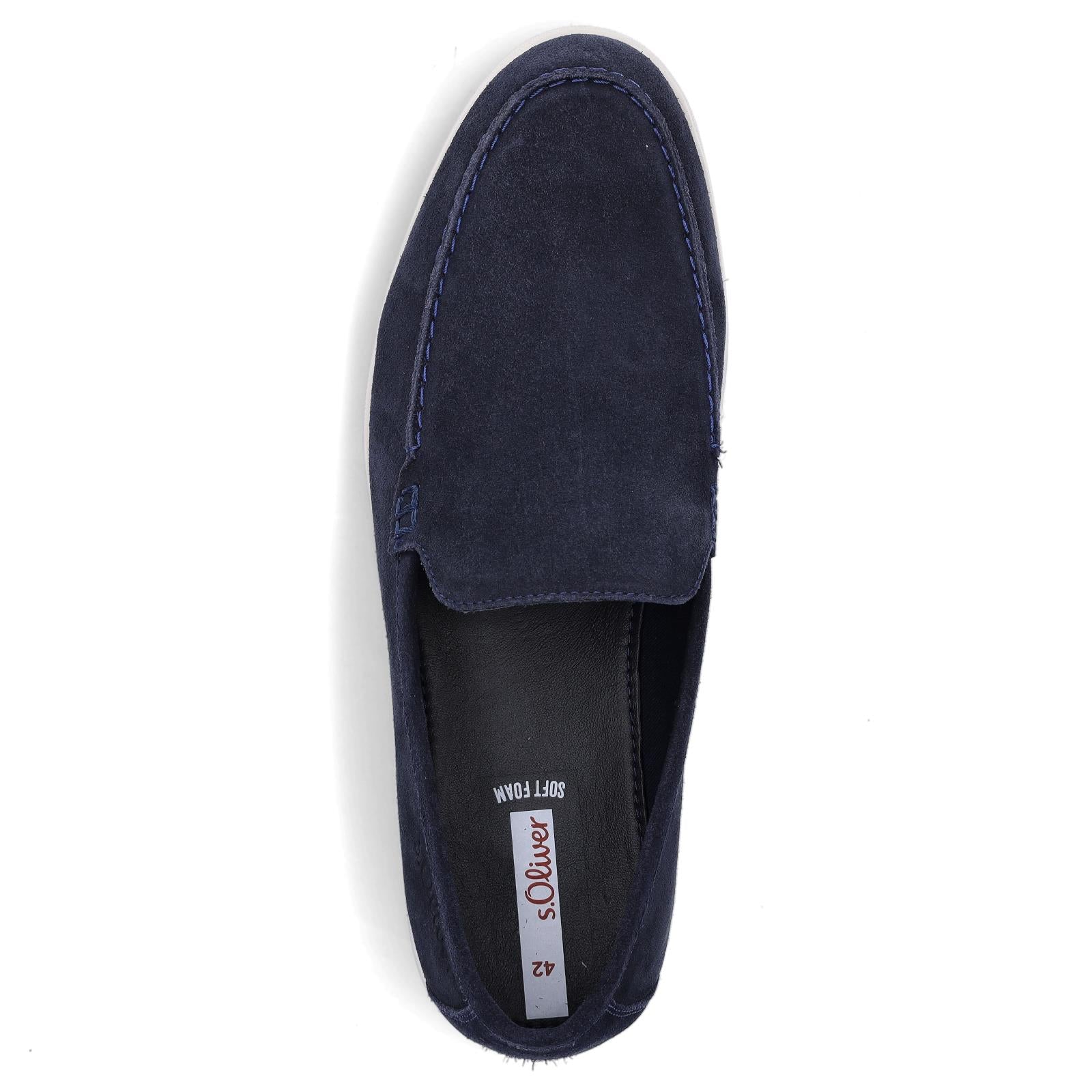 s.Oliver men's leather slippers blue