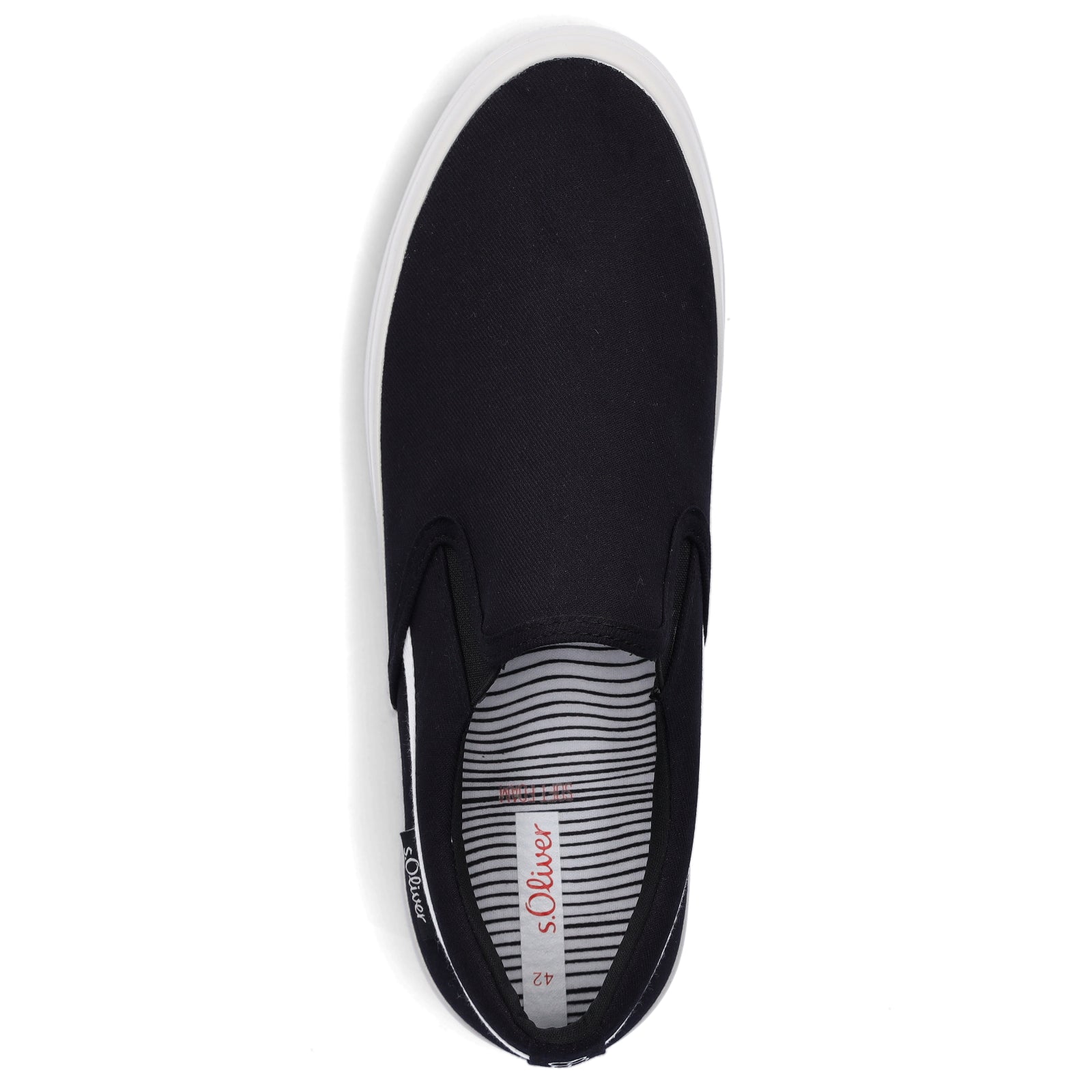 s.Oliver men's canvas slipper black