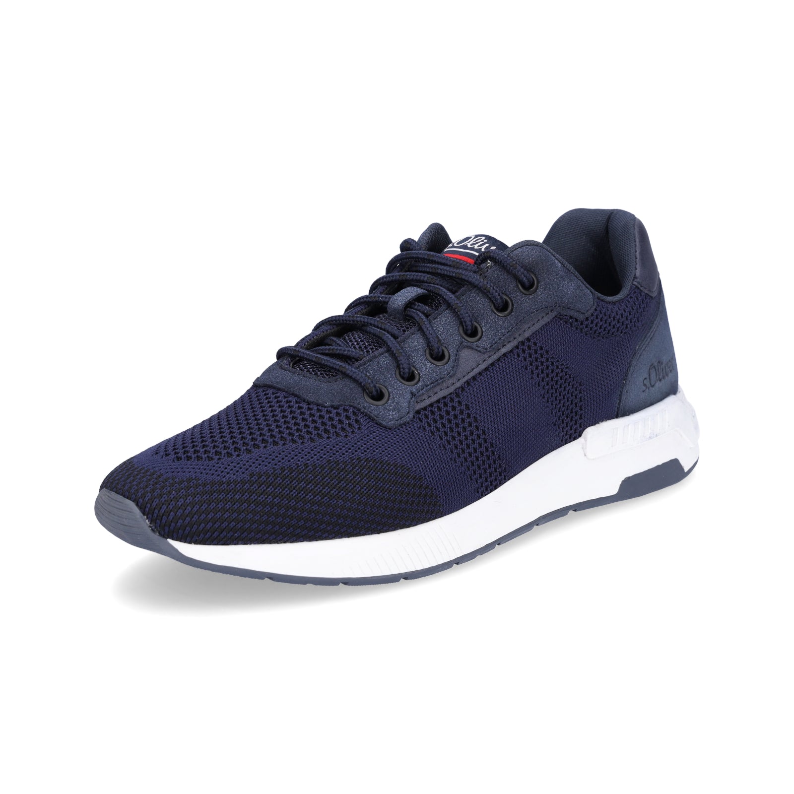 s.Oliver men's knitted sneakers navy blue