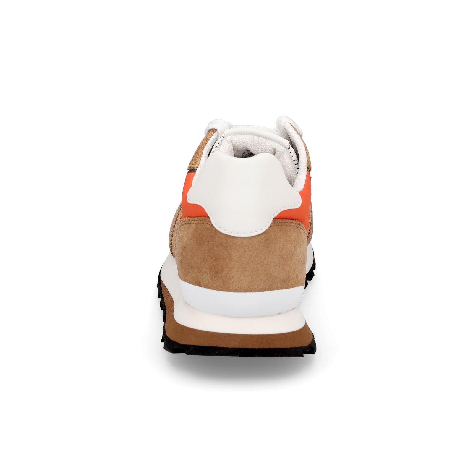 s.Oliver men's leather sneakers orange brown