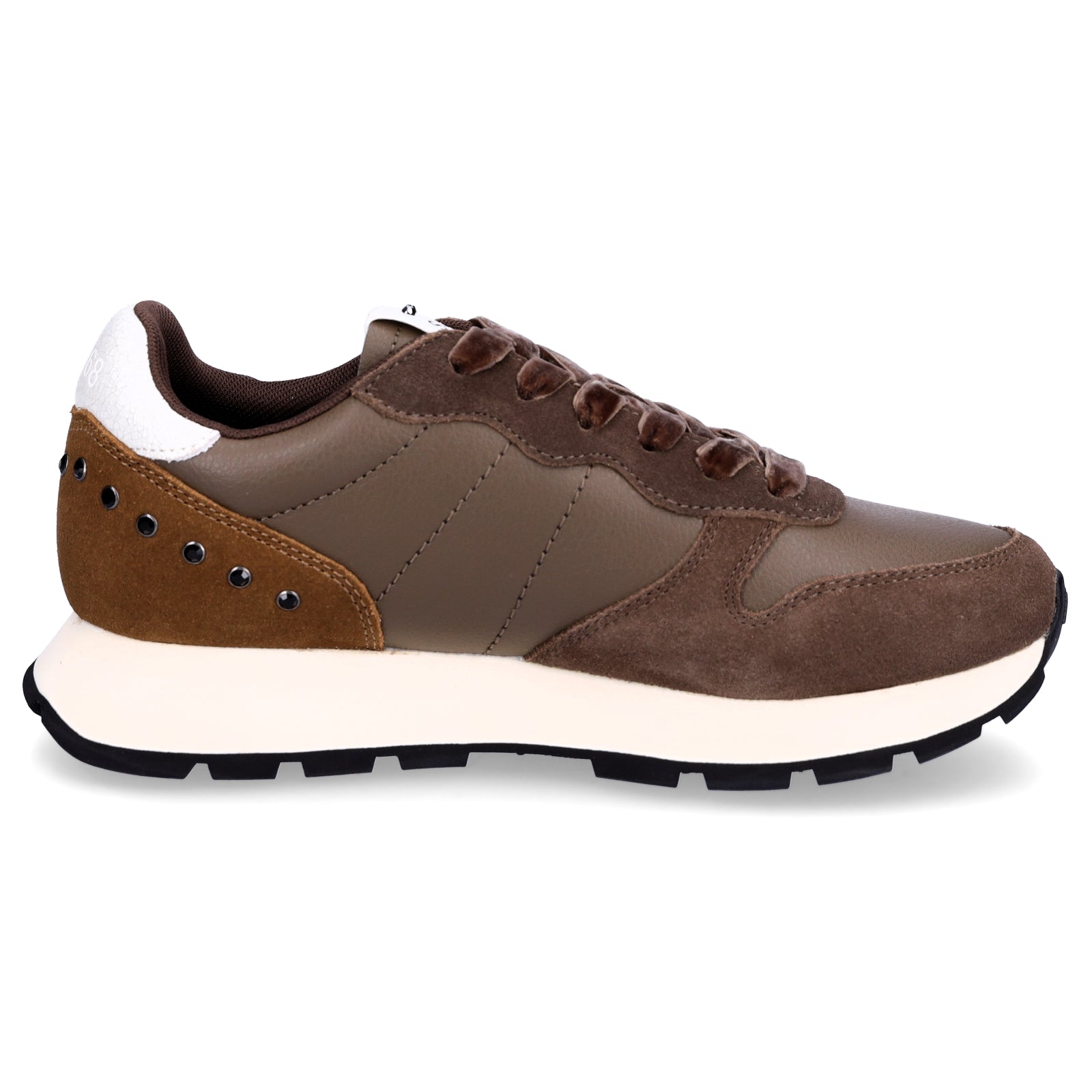 Sun68 Damen Sneaker Ally Studs braun