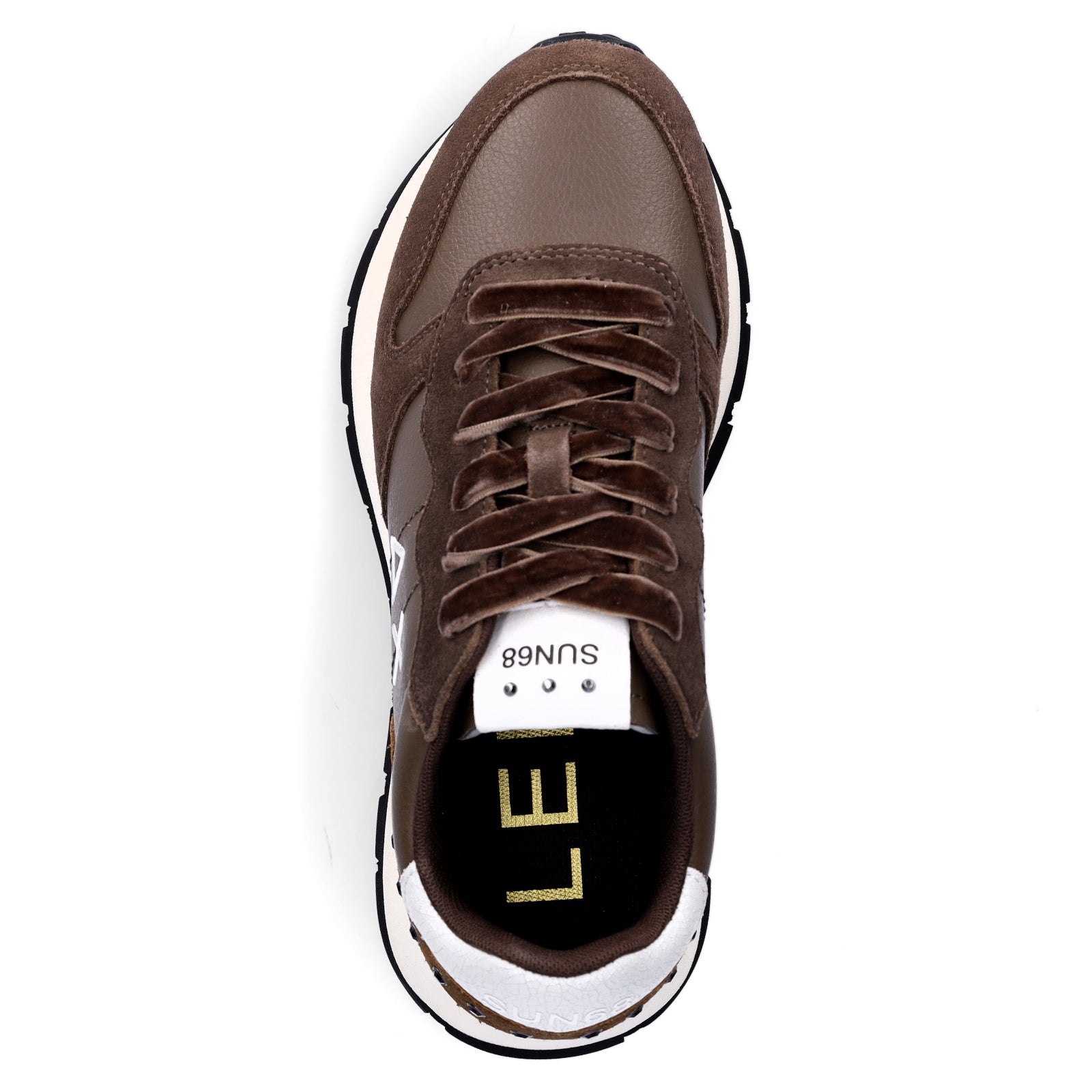 Sun68 Damen Sneaker Ally Studs braun