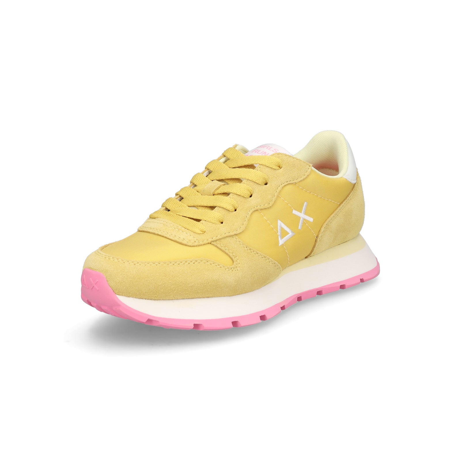 Sun68 women's sneakers Ally Solid nylon yellow