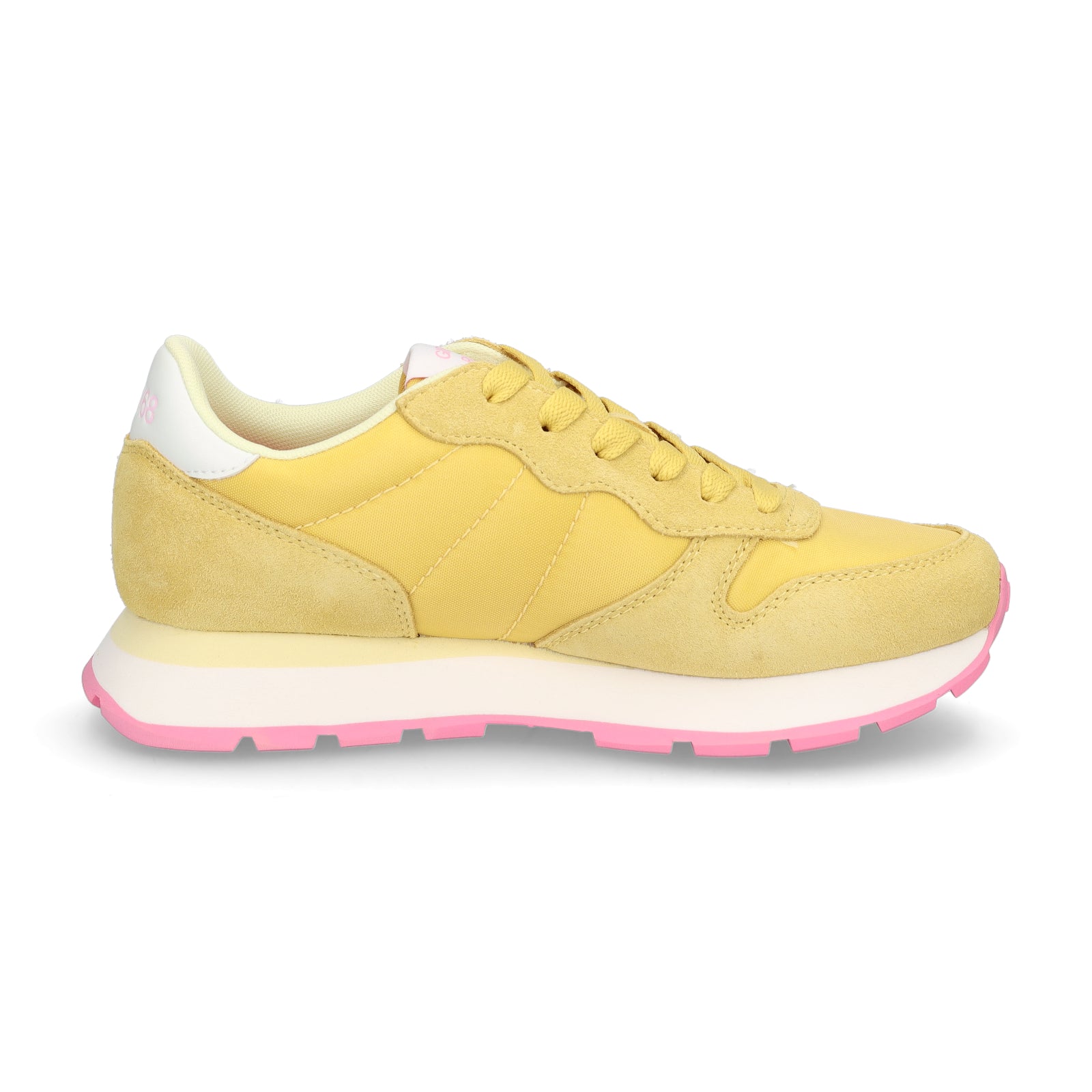 Sun68 women's sneakers Ally Solid nylon yellow