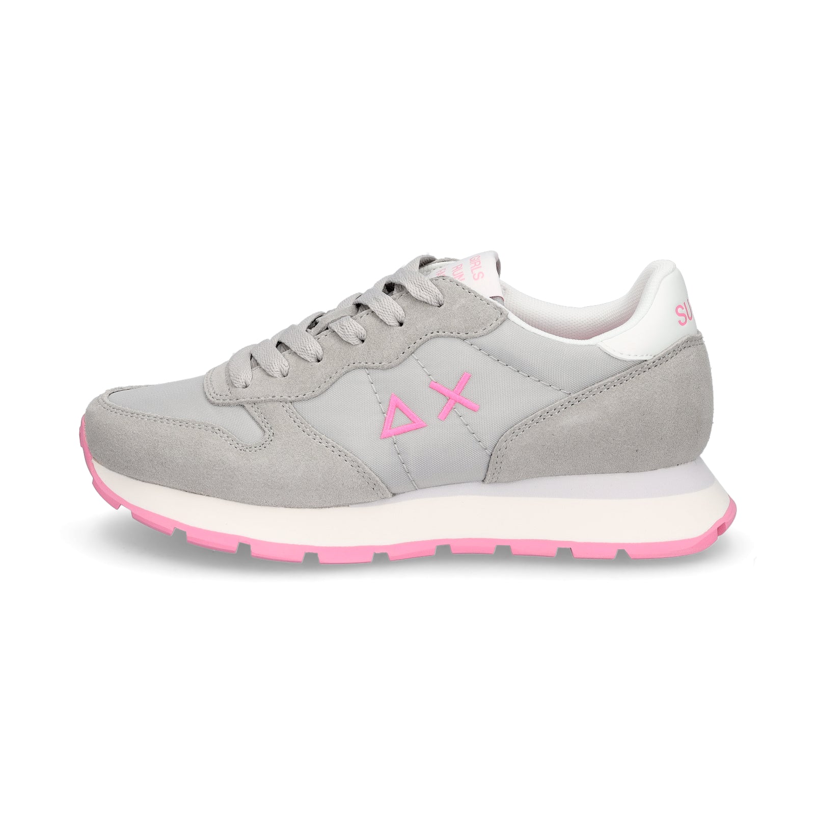 Sun68 women's sneakers Ally Solid nylon gray