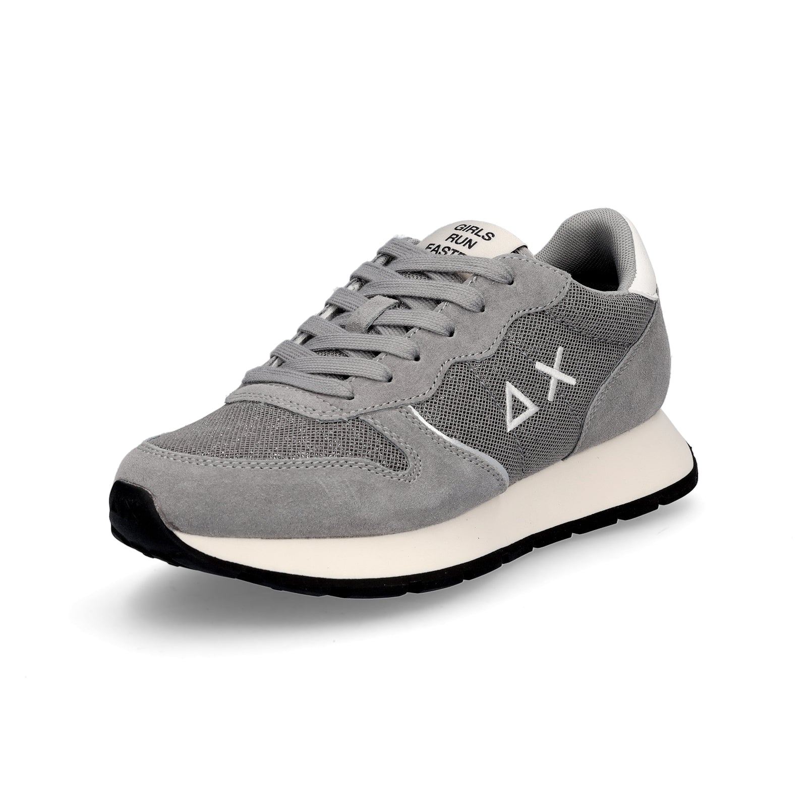 Sun68 Damen Sneaker Ally Glitter Textile grau