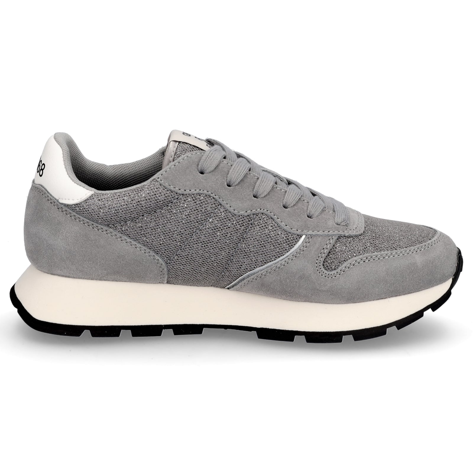 Sun68 Damen Sneaker Ally Glitter Textile grau