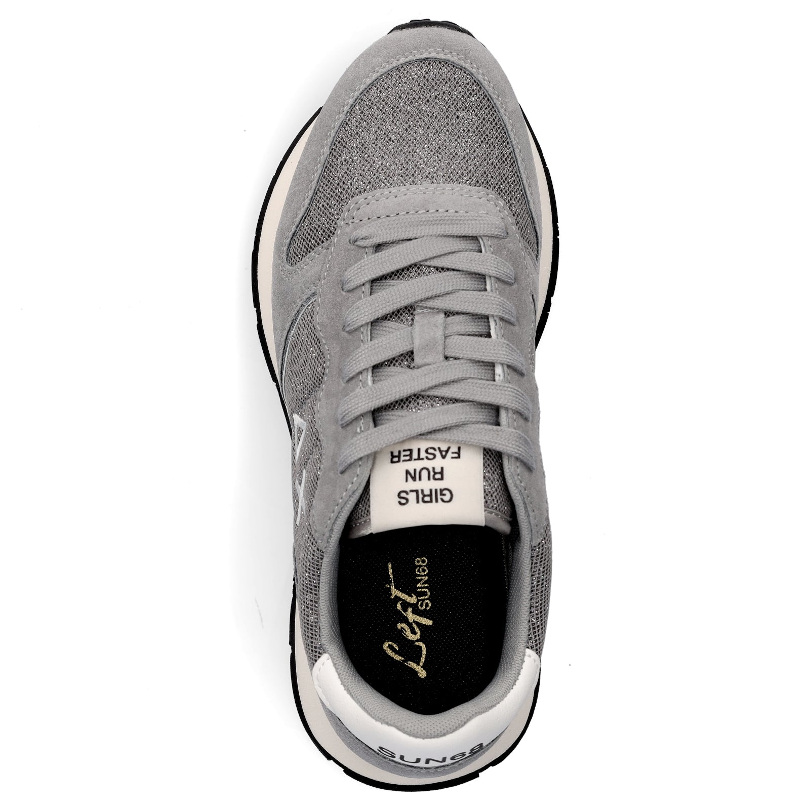 Sun68 Damen Sneaker Ally Glitter Textile grau