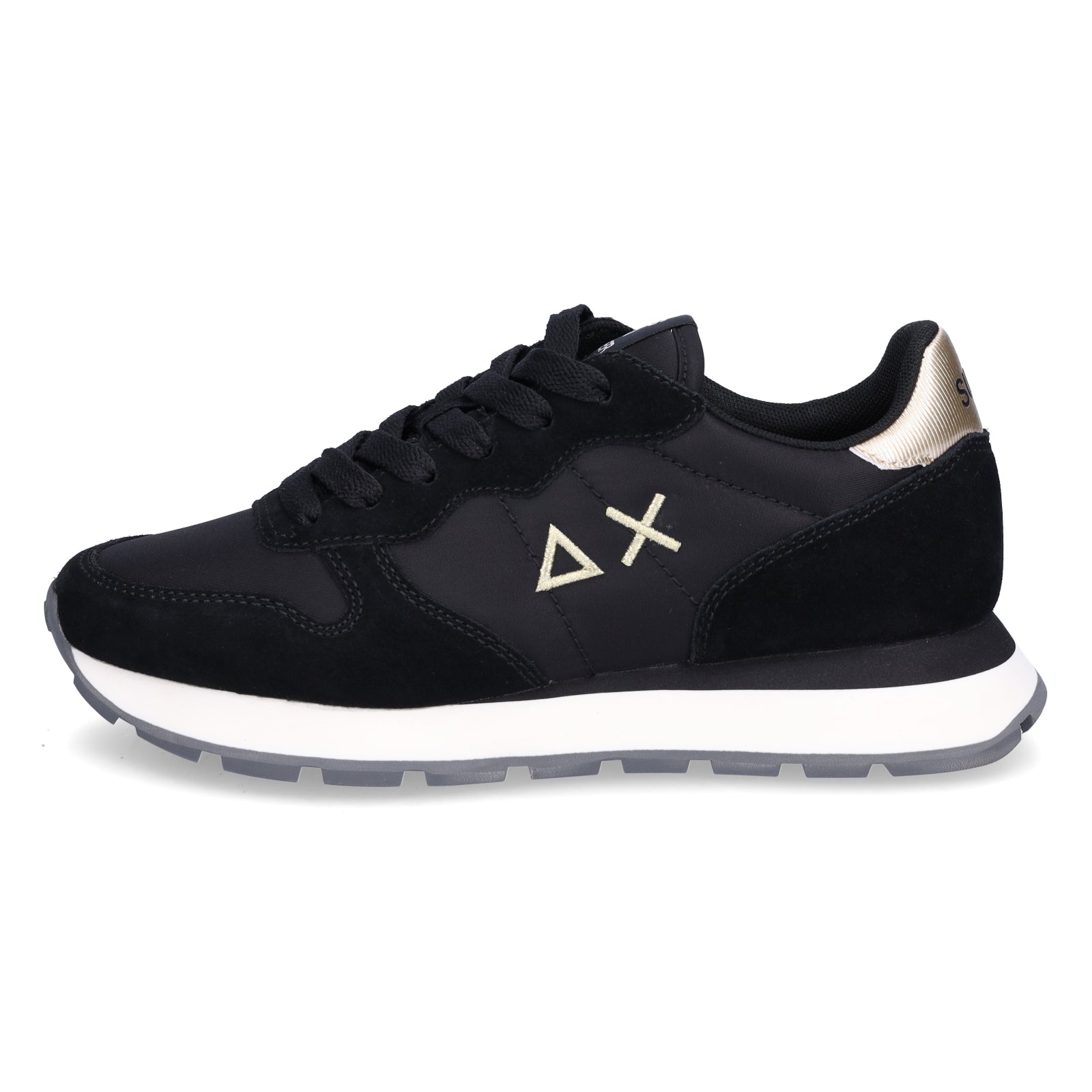 Sun68 women's sneakers Ally Gold Silver black