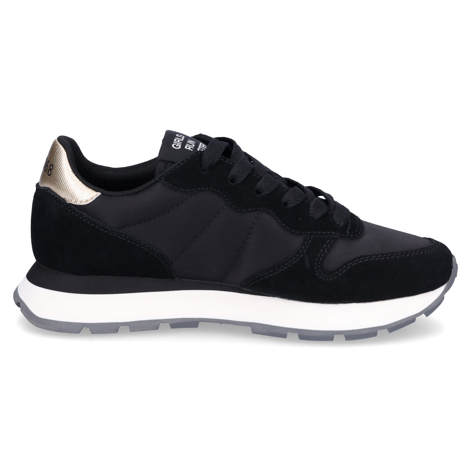 Sun68 women's sneakers Ally Gold Silver black