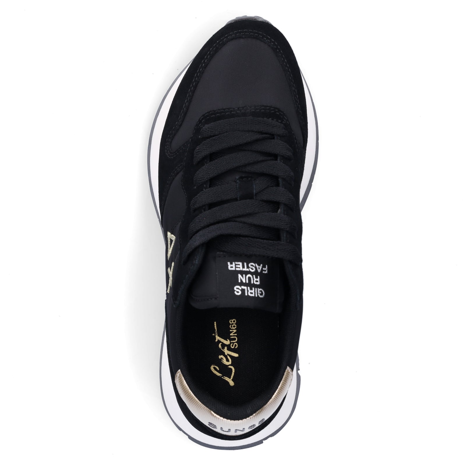 Sun68 women's sneakers Ally Gold Silver black