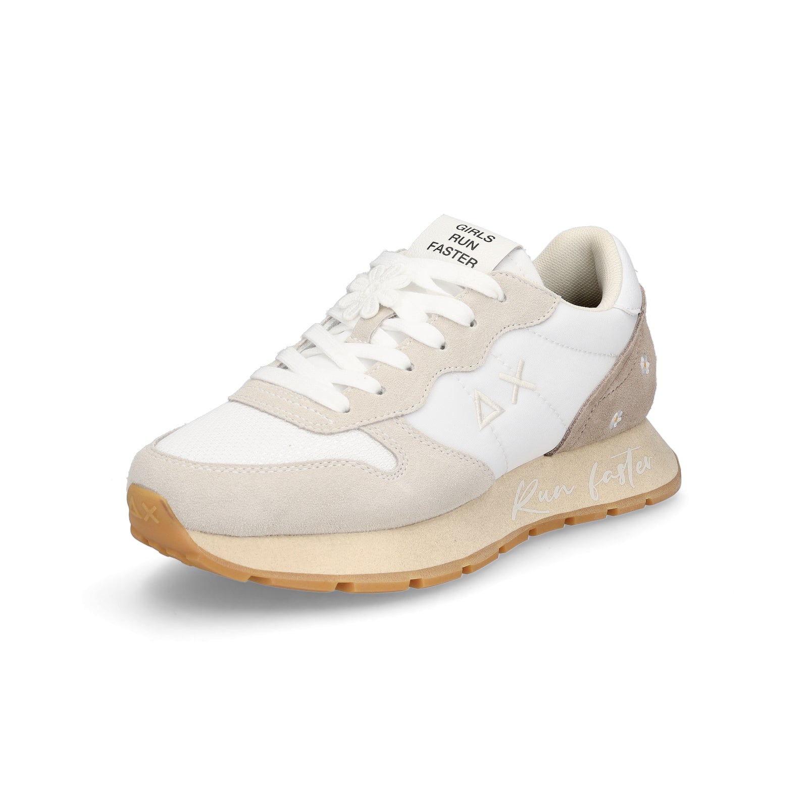 Sun68 Damen Sneaker Ally Vintage weiß taupe