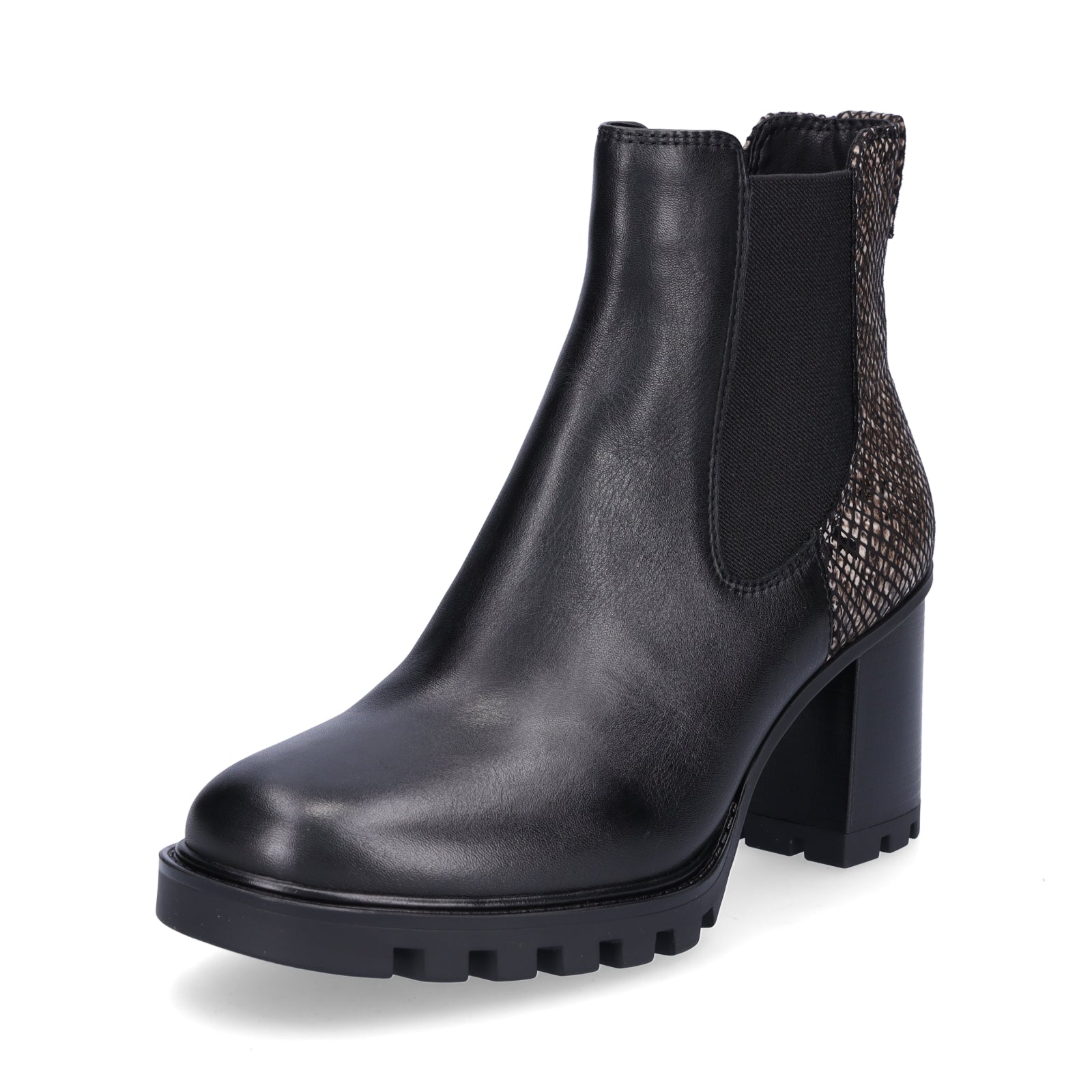 Tamaris Damen Stiefelette schwarz combi