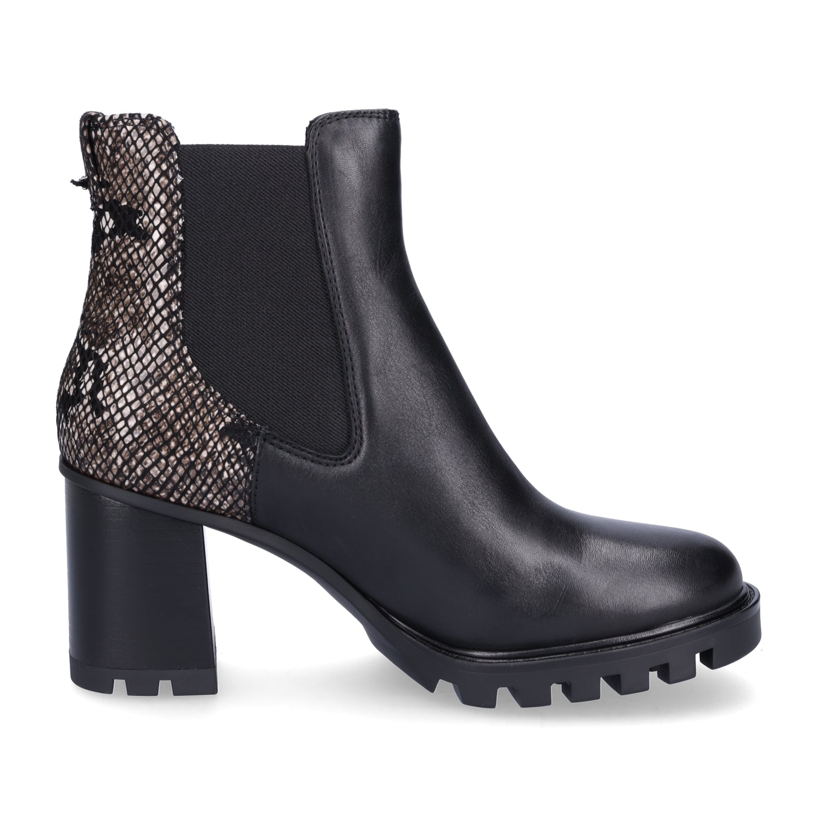 Tamaris Damen Stiefelette schwarz combi