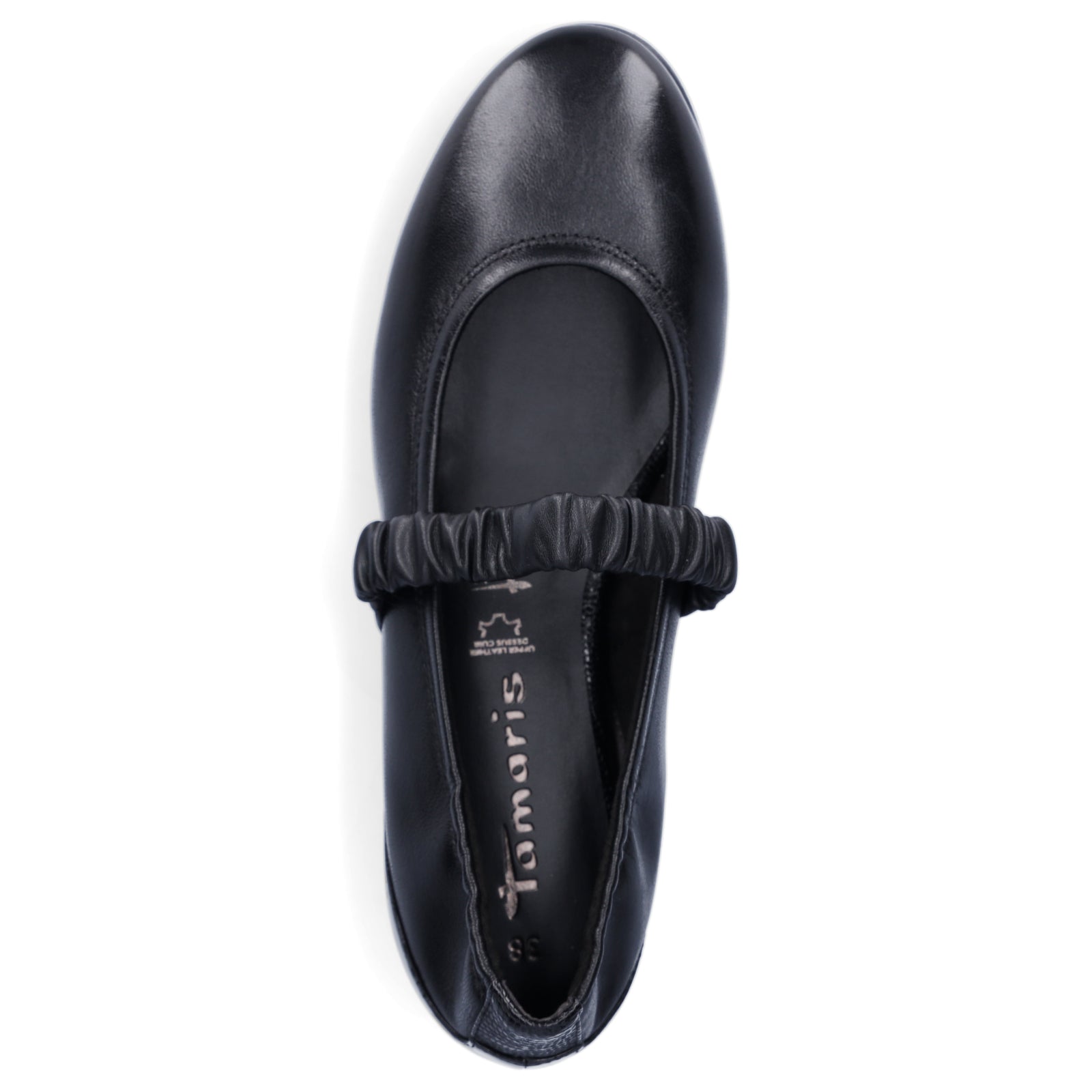 Tamaris Damen Ballerina schwarz