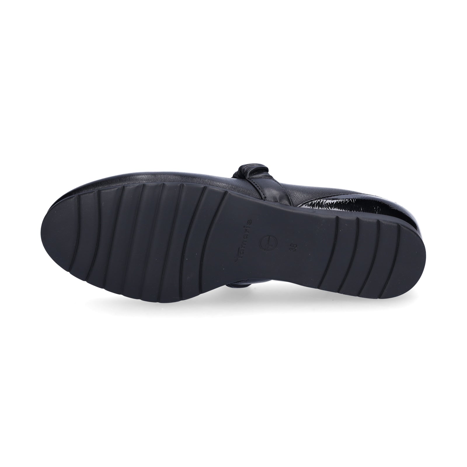 Tamaris Damen Ballerina schwarz