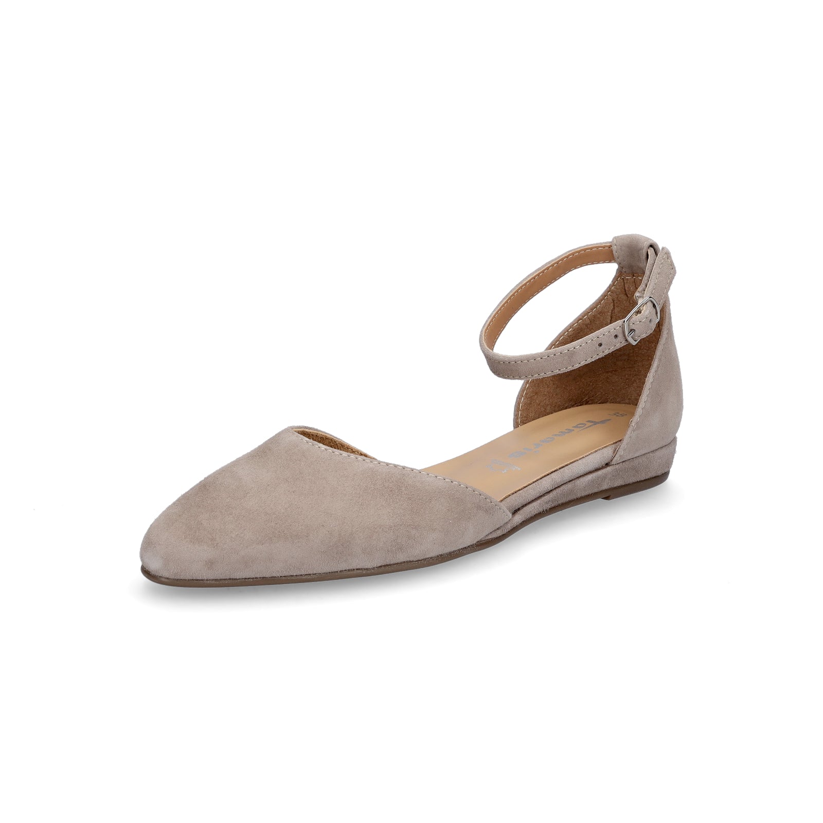 Tamaris Damen Ballerina taupe