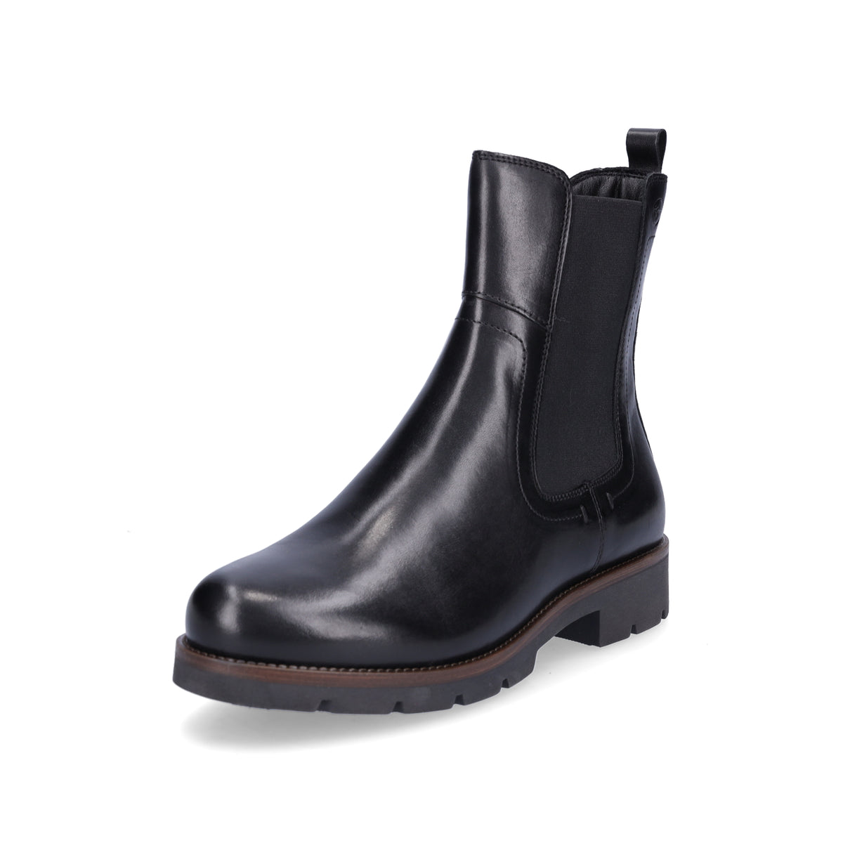 Tamaris Femme Bottine Chelsea 1-25447-43 - Bottes Confortables Cuir Avec Semelle Touch-IT Et Talon Bloc
