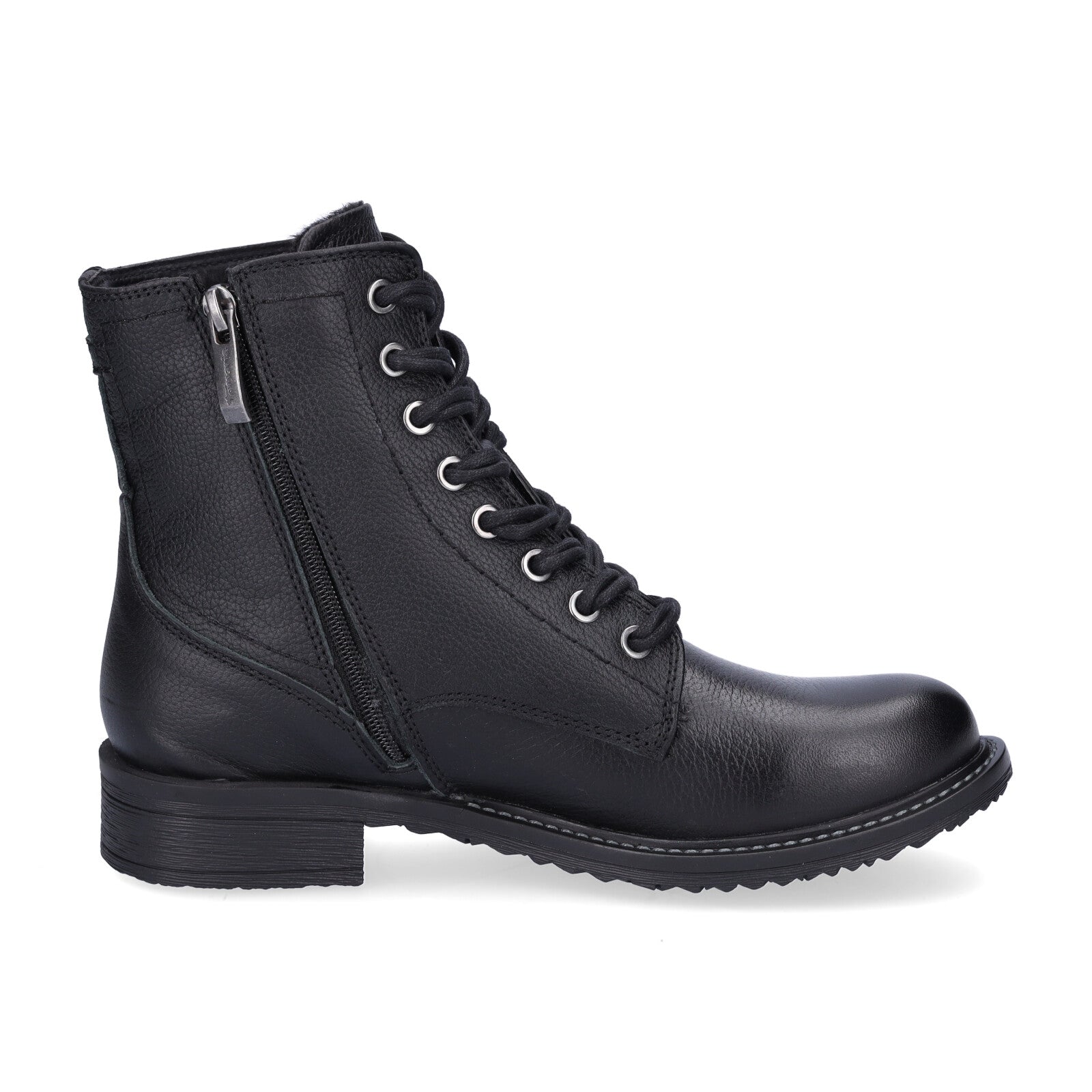 Tamaris women's lace-up boot black