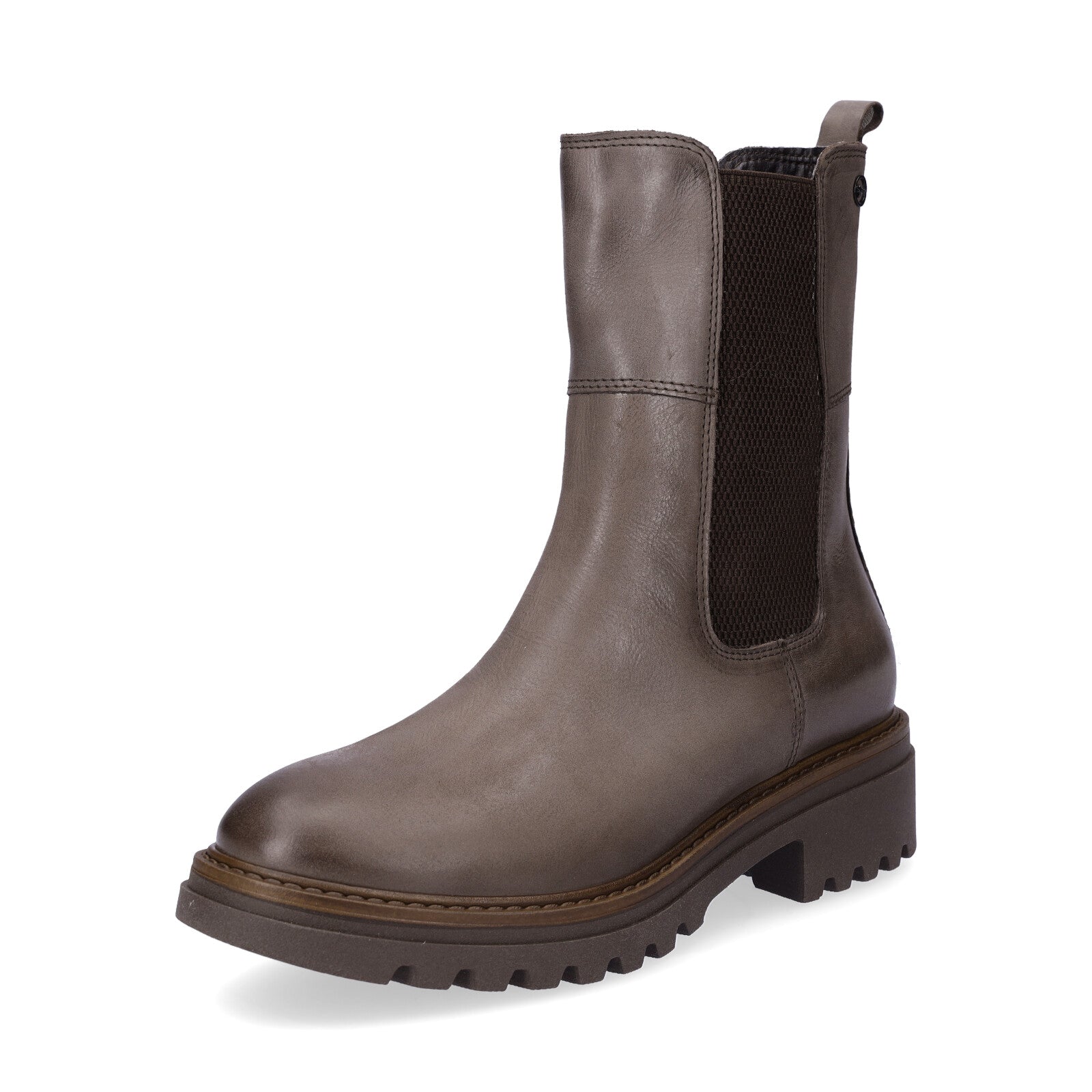 Tamaris women's Chelsea boot taupe