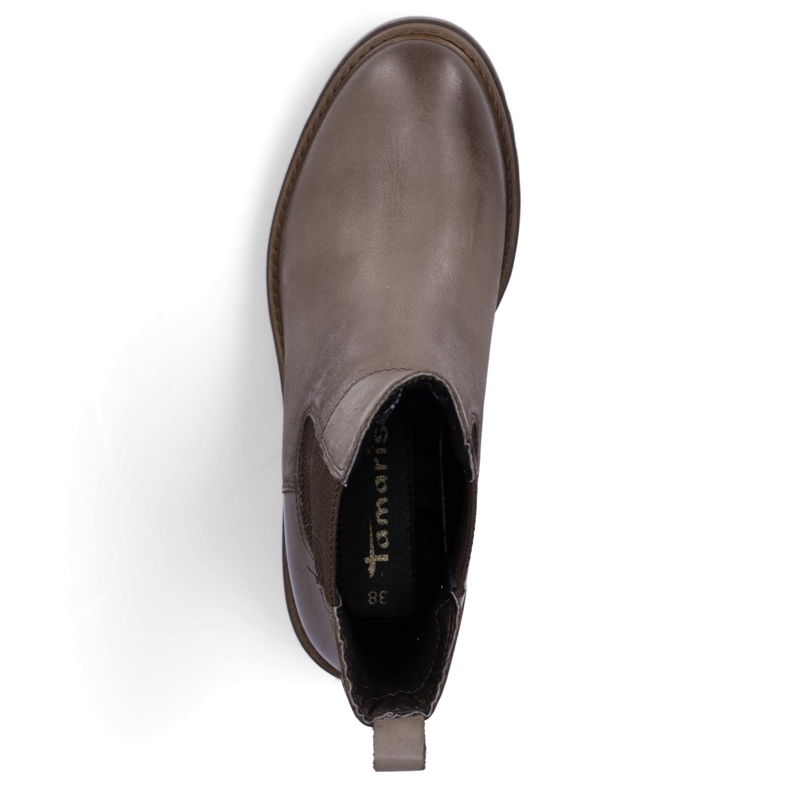 Tamaris women's Chelsea boot taupe