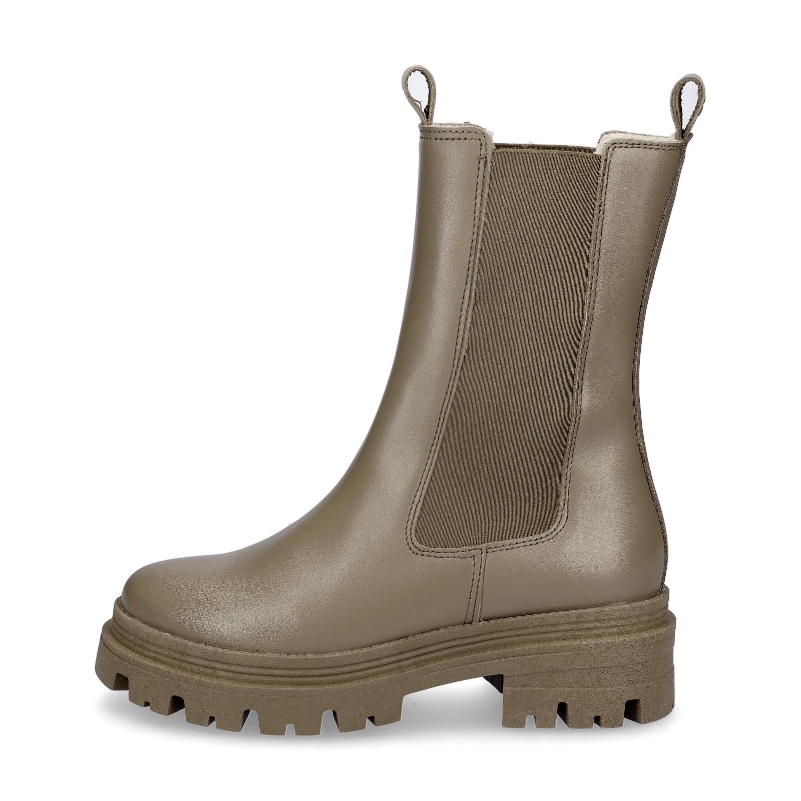 Tamaris Damen Leder Chelsea Boot salbei grün