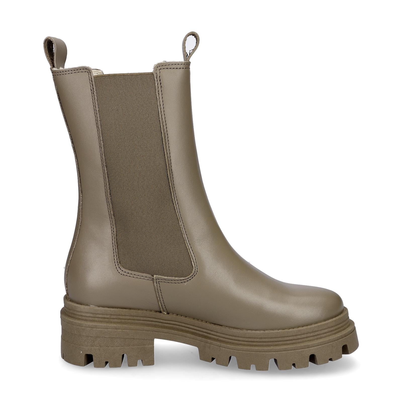 Tamaris Damen Leder Chelsea Boot salbei grün
