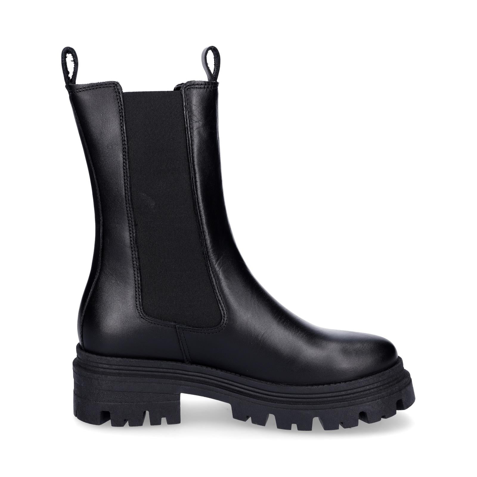 Tamaris Damen Leder Chelsea Boot schwarz