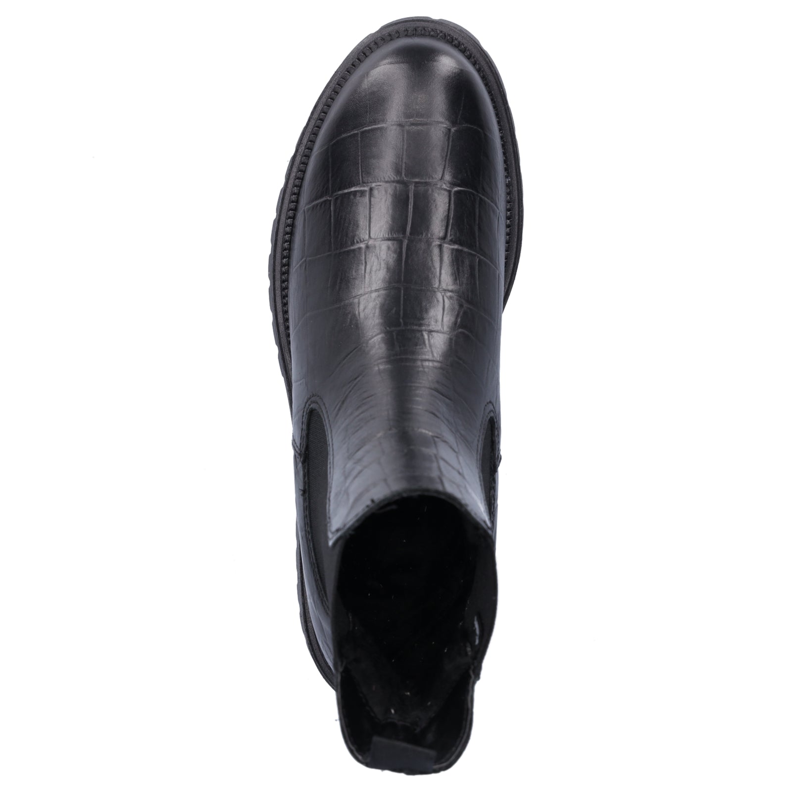 Tamaris Damen Chelsea Boot schwarz croco