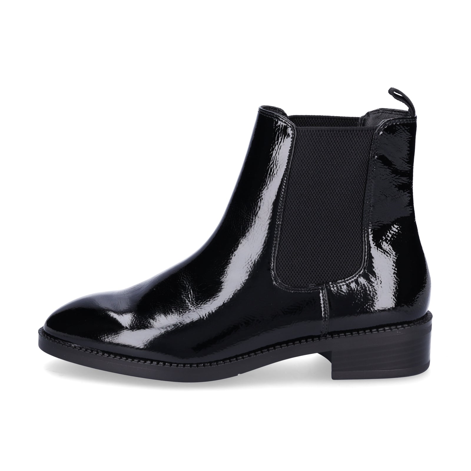 Tamaris Damen Chelsea Boot schwarz Lack