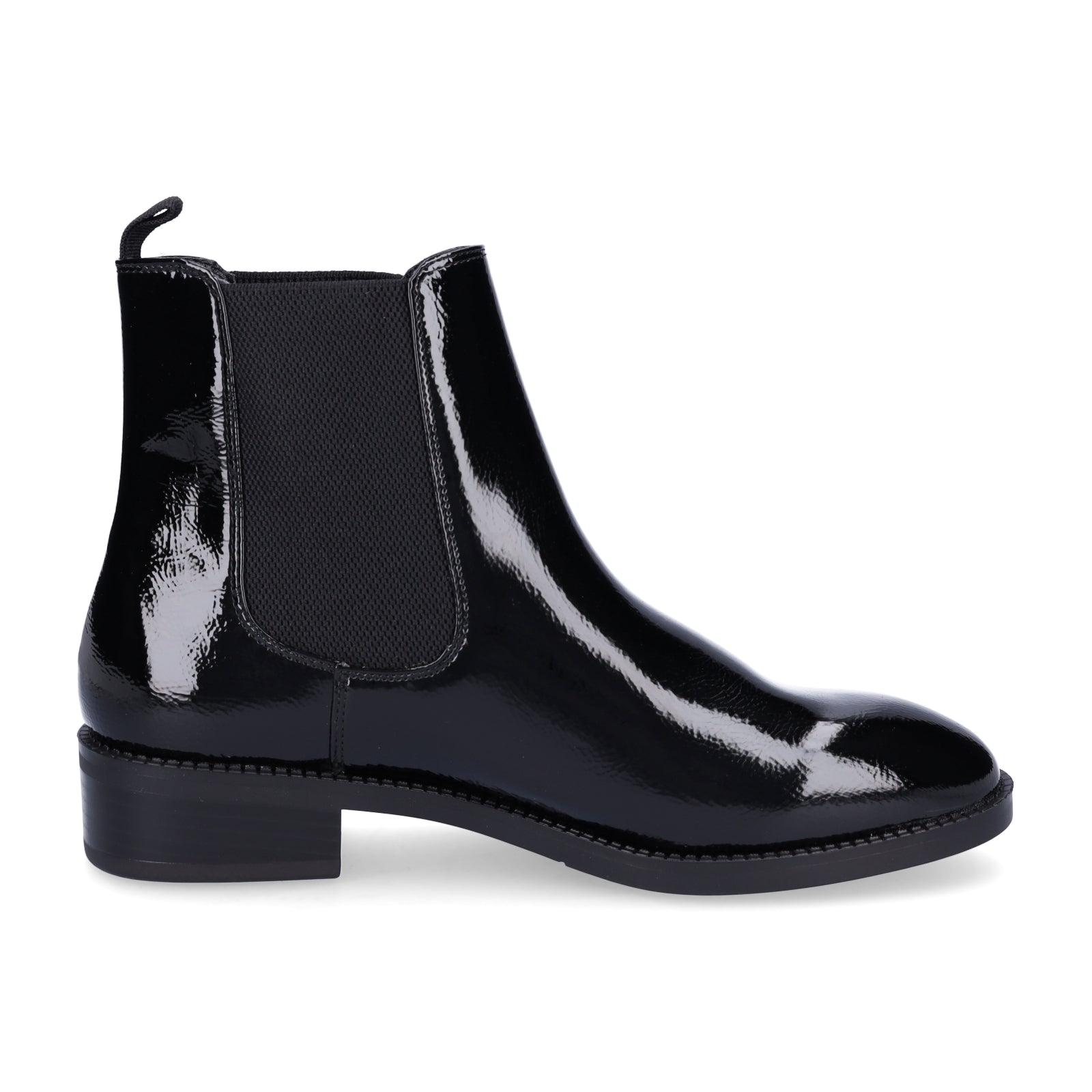 Tamaris Damen Chelsea Boot schwarz Lack