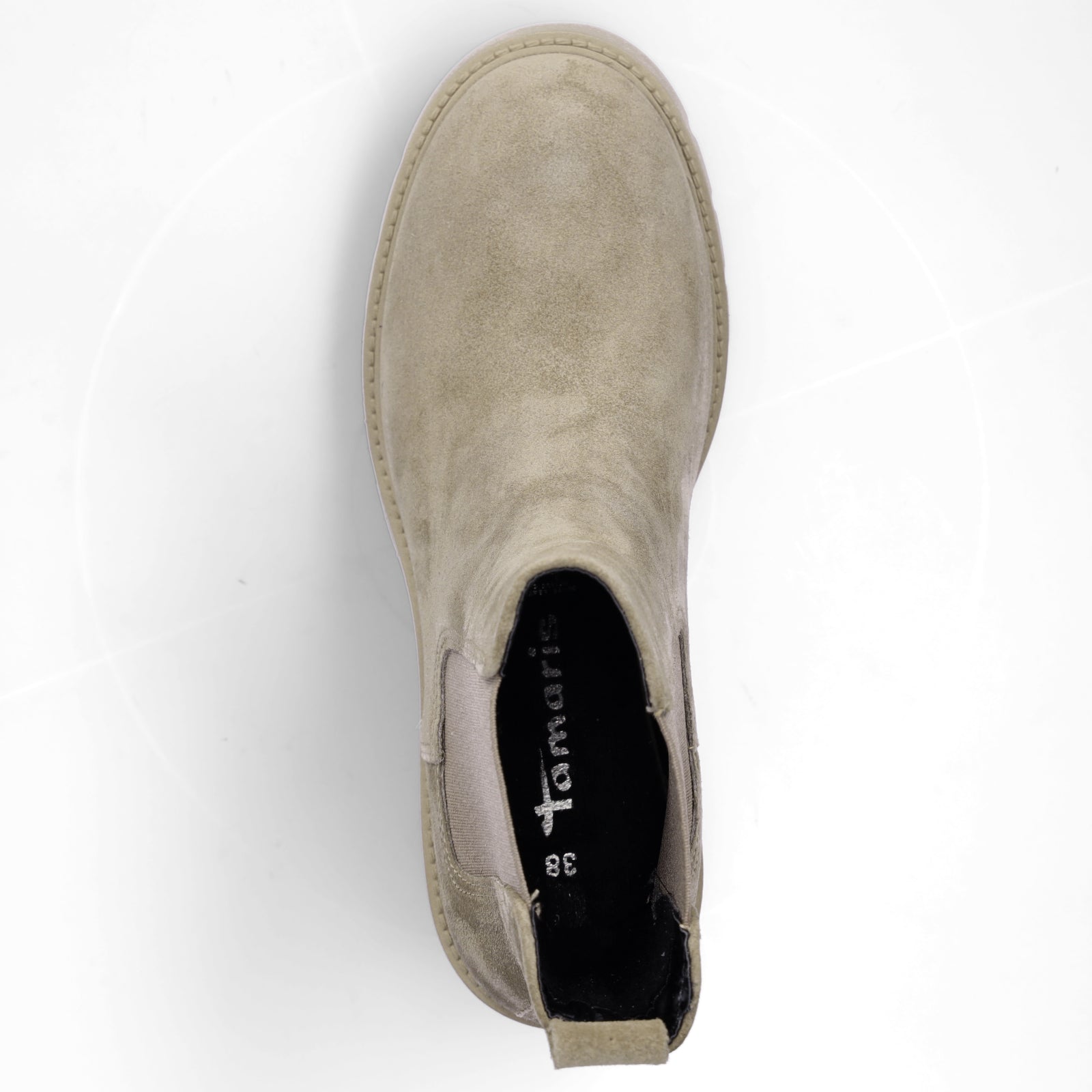 Tamaris women's Chelsea ankle boots taupe