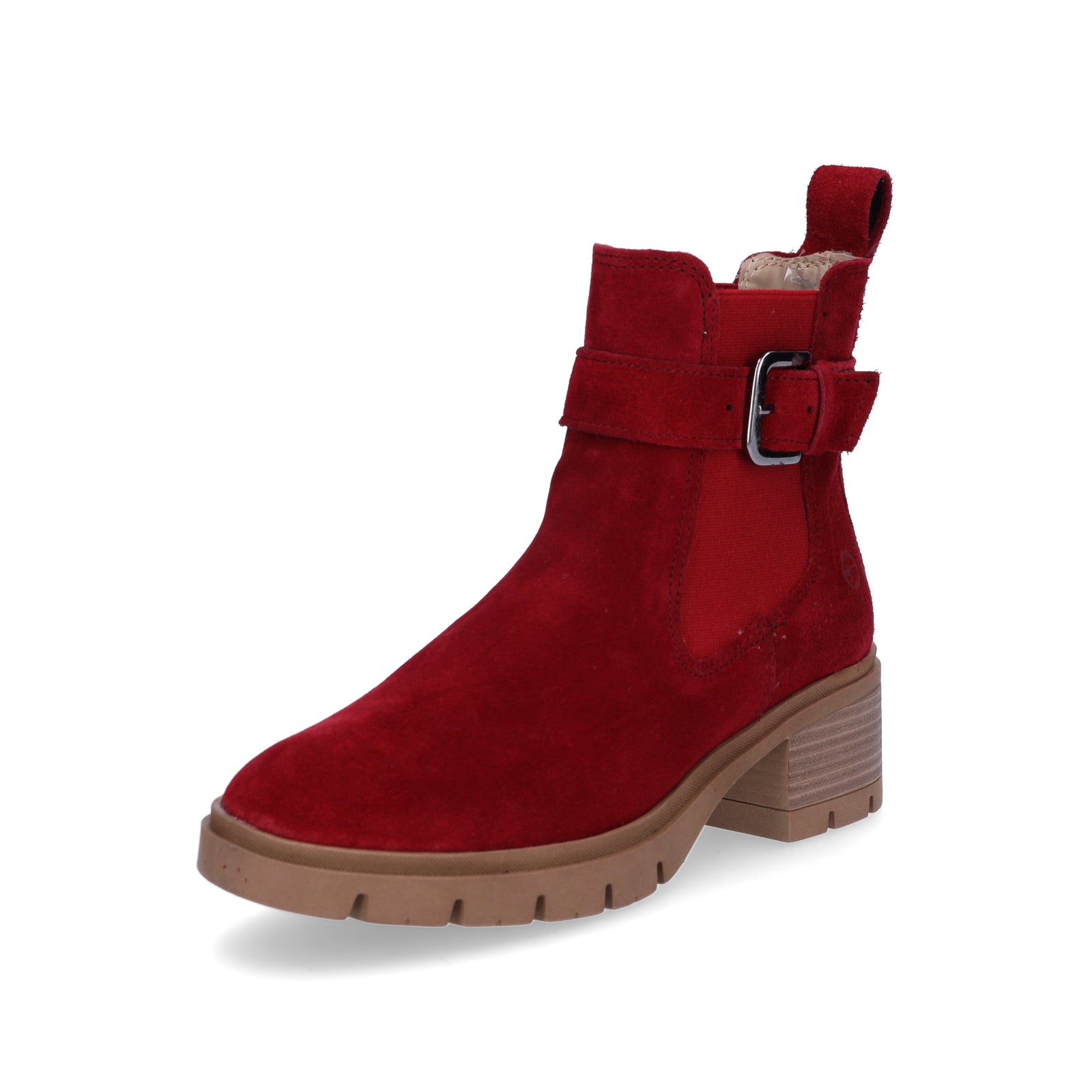 Tamaris women's Chelsea boot red