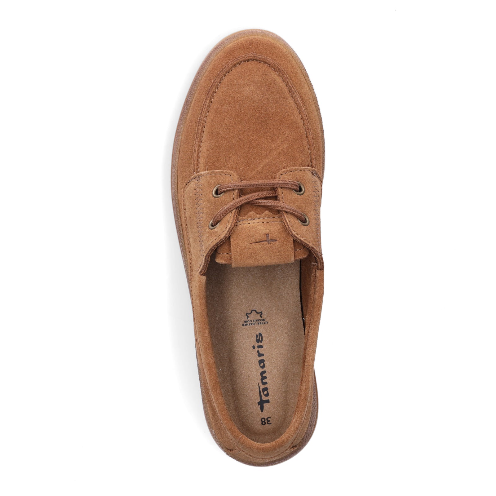 Tamaris women's moccasins, brown