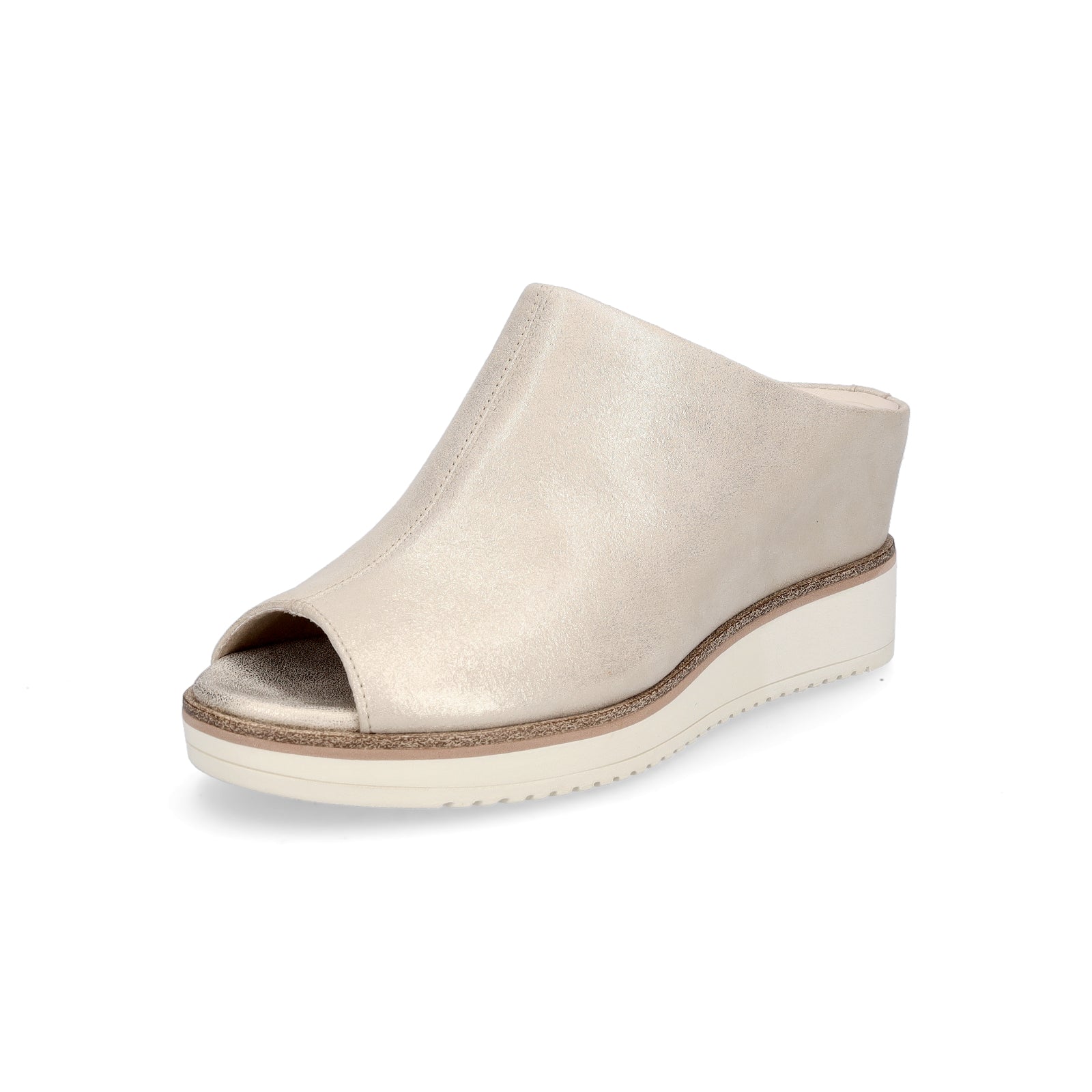 Tamaris Damen Pantolette champagner
