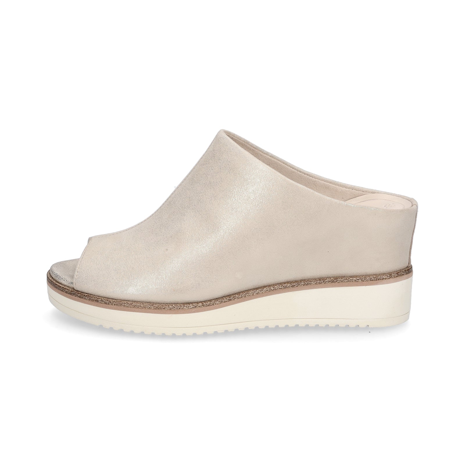 Tamaris women's mules champagne