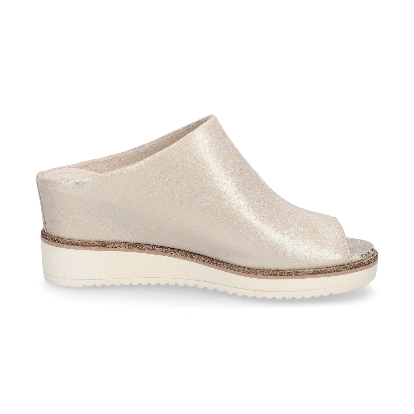 Tamaris women's mules champagne