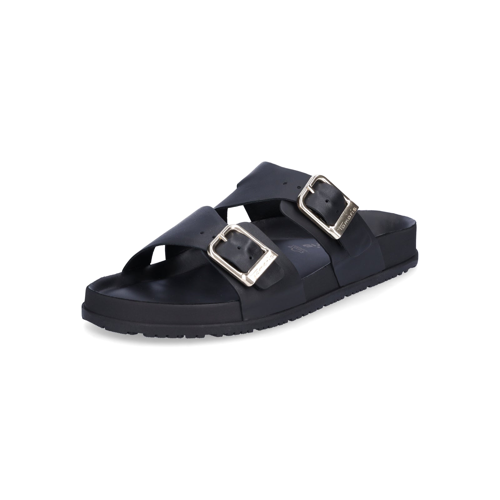 Tamaris Damen Pantolette schwarz