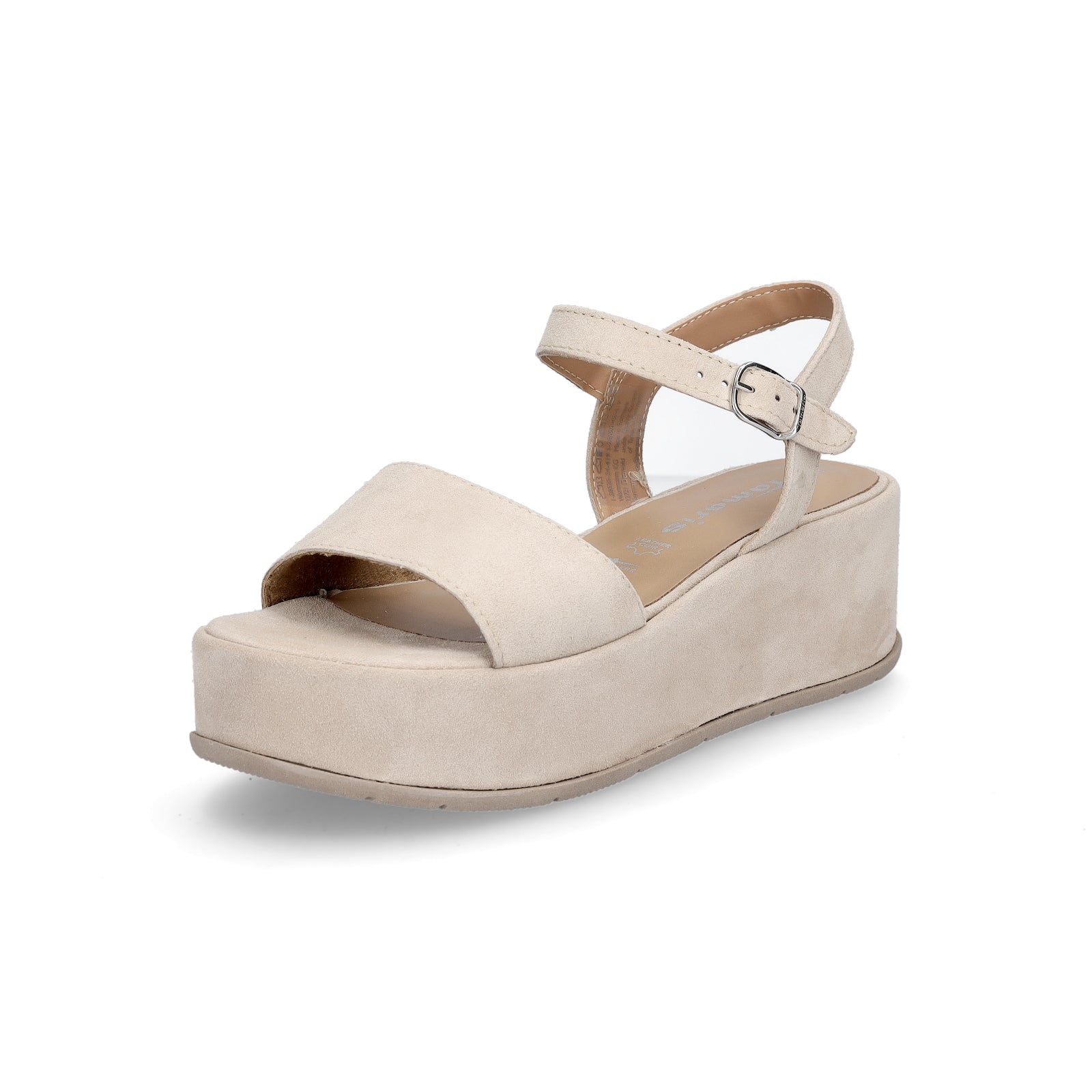 Tamaris Damen Plateau Sandalette beige