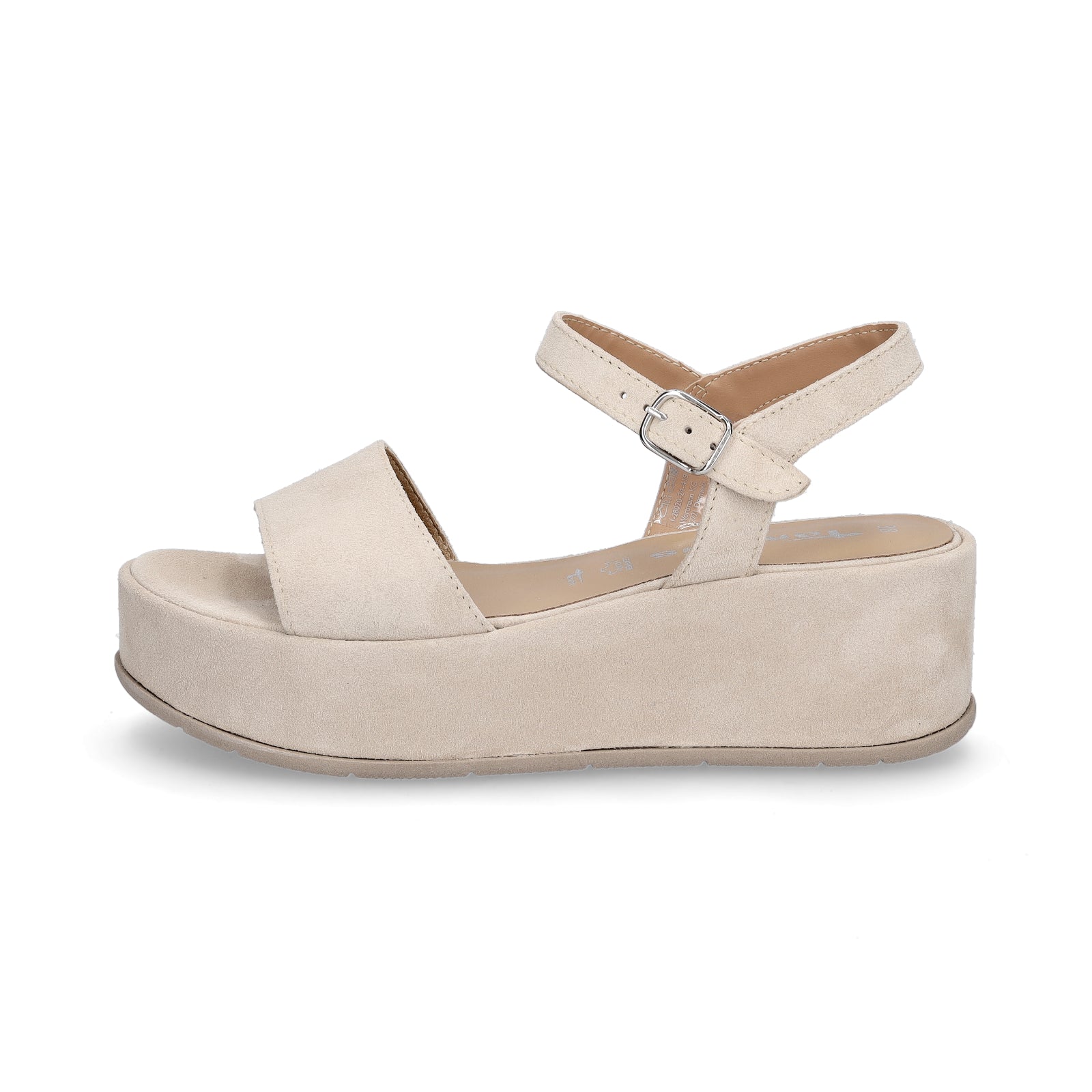 Tamaris Damen Plateau Sandalette beige