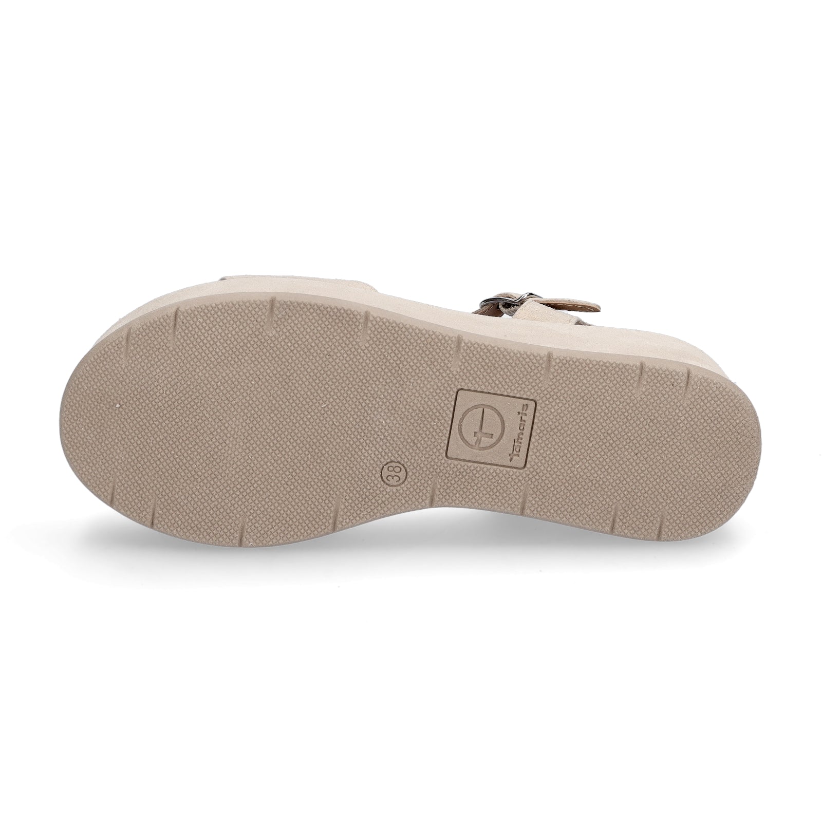 Tamaris Damen Plateau Sandalette beige