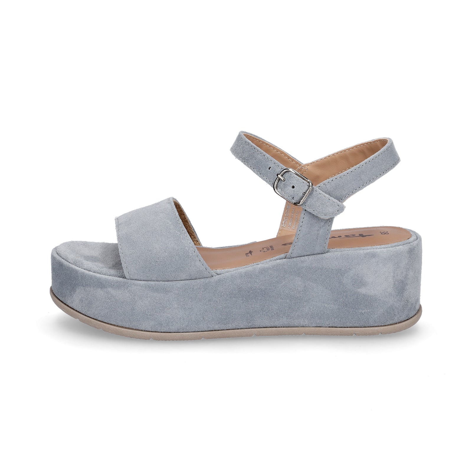Tamaris Damen Plateau Sandalette hellblau