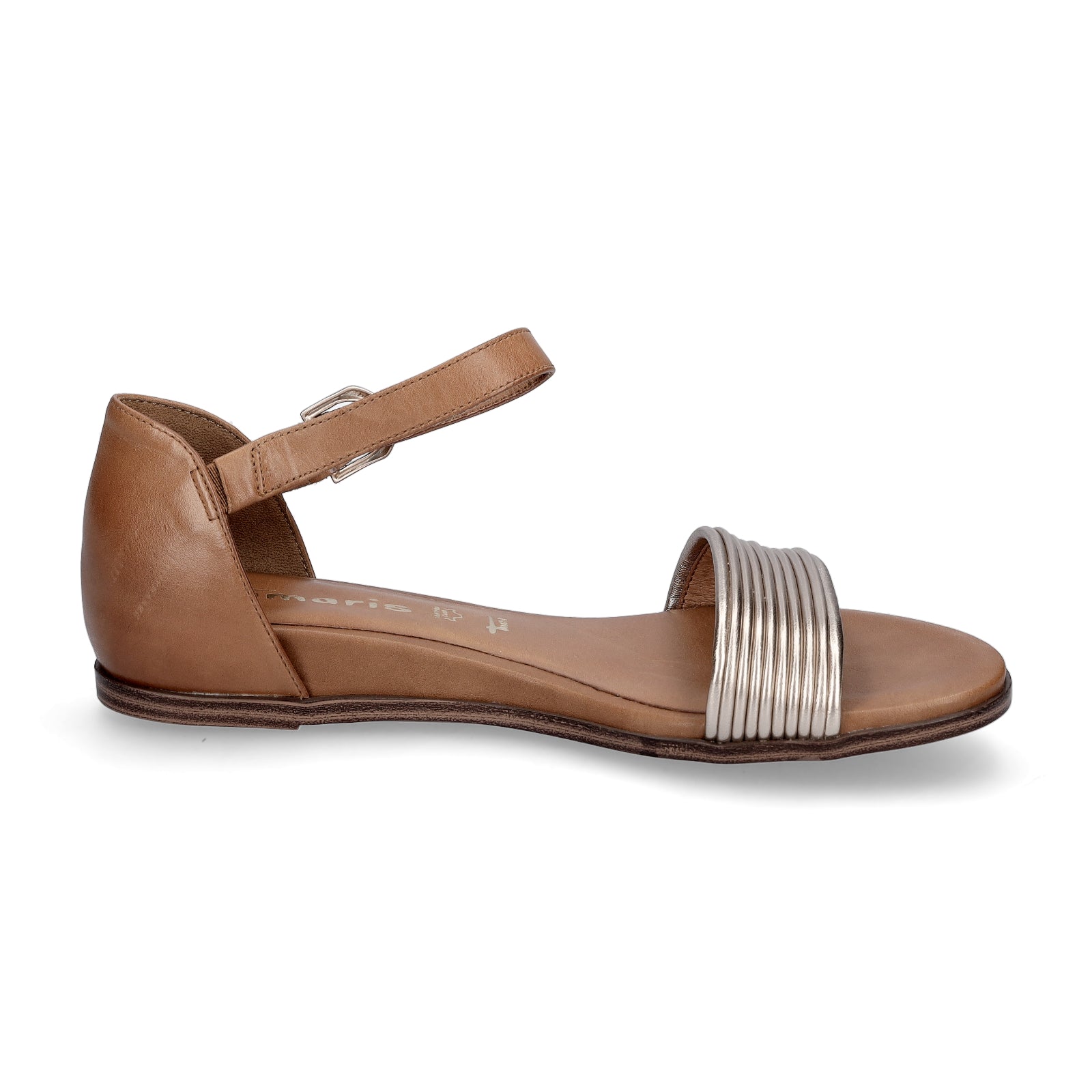 Tamaris women's sandals cognac rose gold