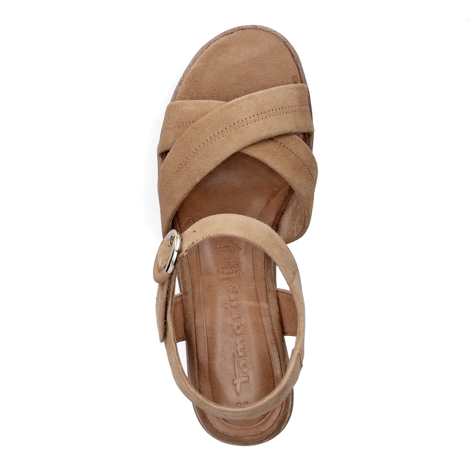 Tamaris women wedge sandal brown