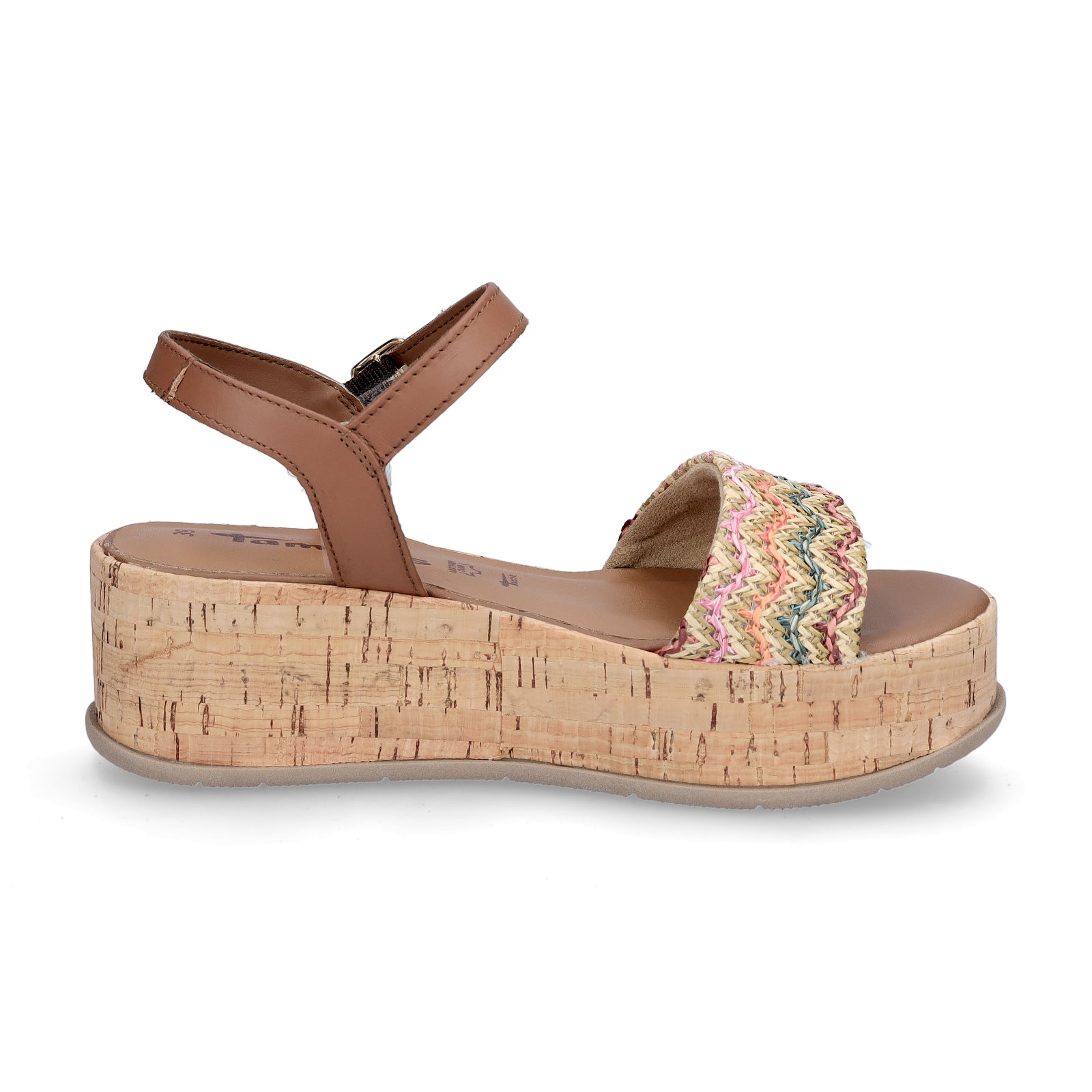 Tamaris Damen Plateau Sandalette braun