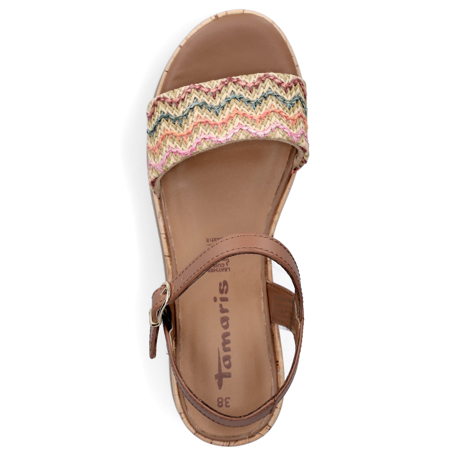 Tamaris Damen Plateau Sandalette braun