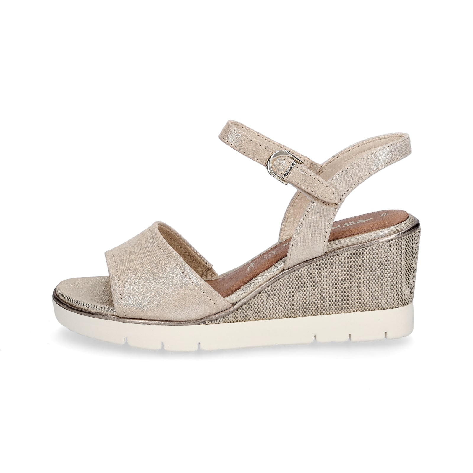 Tamaris Damen Sandalette champagner