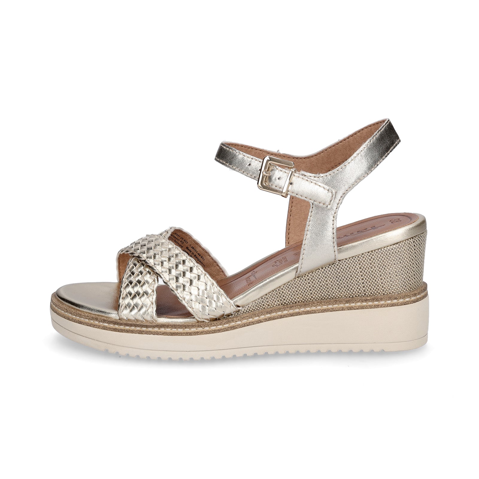 Tamaris women's sandals gold